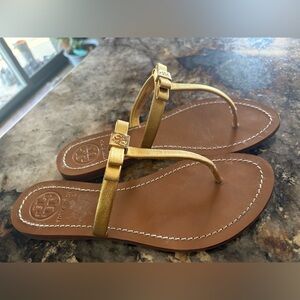 Tory Burch Gold Women's Sandals Leighanne 7